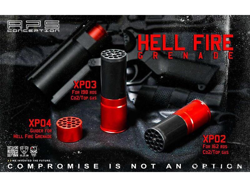 APS Hell Fire Grenade (162 Rounds - Co2 Powered - XP-02)