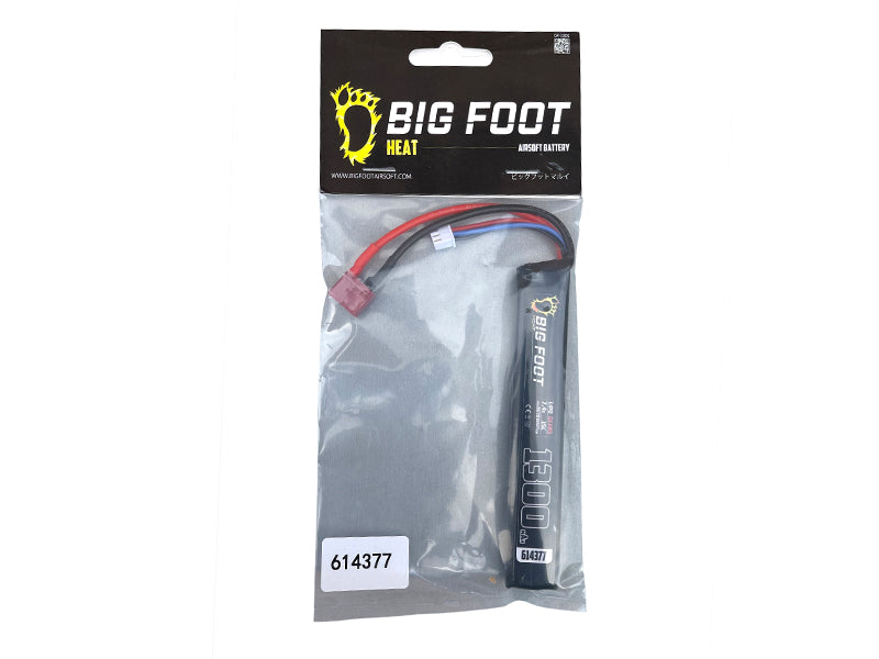 Big Foot Heat Lipo Battery 1300 mAh 7.4v 20c (Stick - 120mm - DEANS)