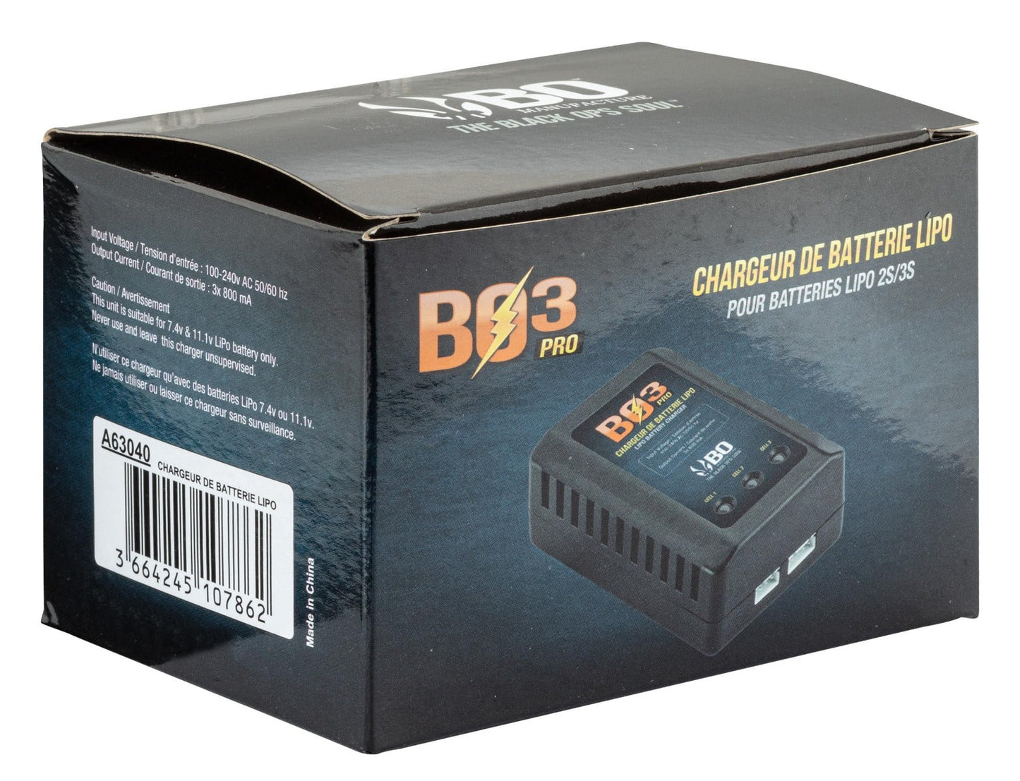 BO Manufacture BO3 Pro Compact Lipo Charger (7.4v - 11.1v - EU Plug)