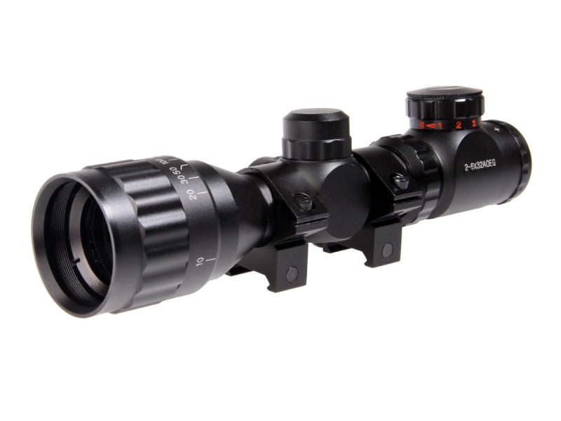 Duel Code 2-6x32 AEO Scope (Black)
