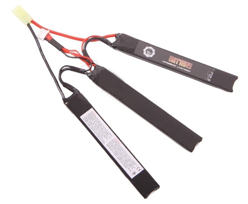 Duel Code 11.1v 1300 MaH 15C Lipo Battery (3 Way Split)