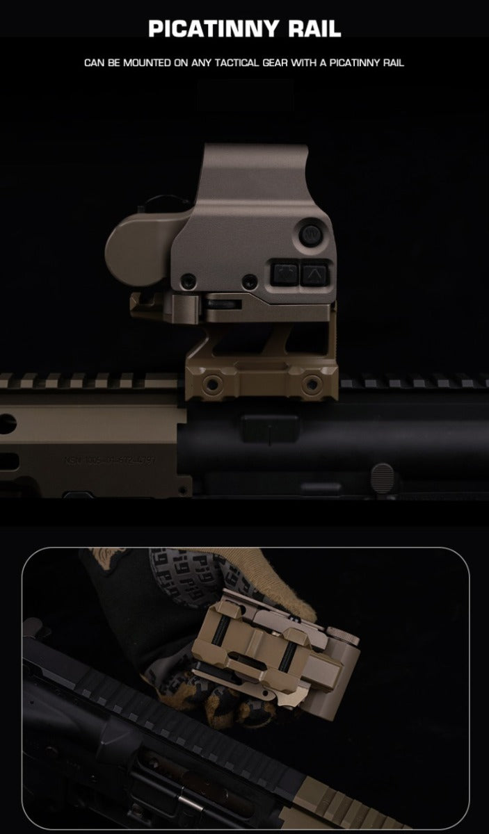 Big Foot Picatinny Riser Mount (E Style - Tan)