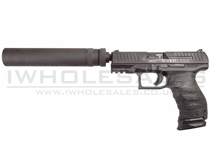 Umarex Walther PPQ M2 Navy Duty Kit GBB Pistol with Case and Silencer
