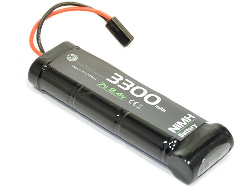 WE Battery 3300mAh NiMH 8.4V (153mm Length - 3x2 + 1)