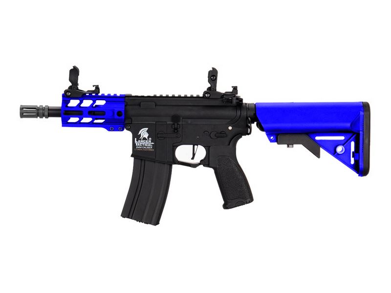 Lancer Tactical M4 LT-34 Gen 2 PROLINE Enforcer Battle Hawk 4' RIS Carbine AEG Rifle (BLUE)