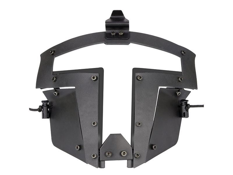Big Foot Spartan Clear Glass Face Mask (Black)