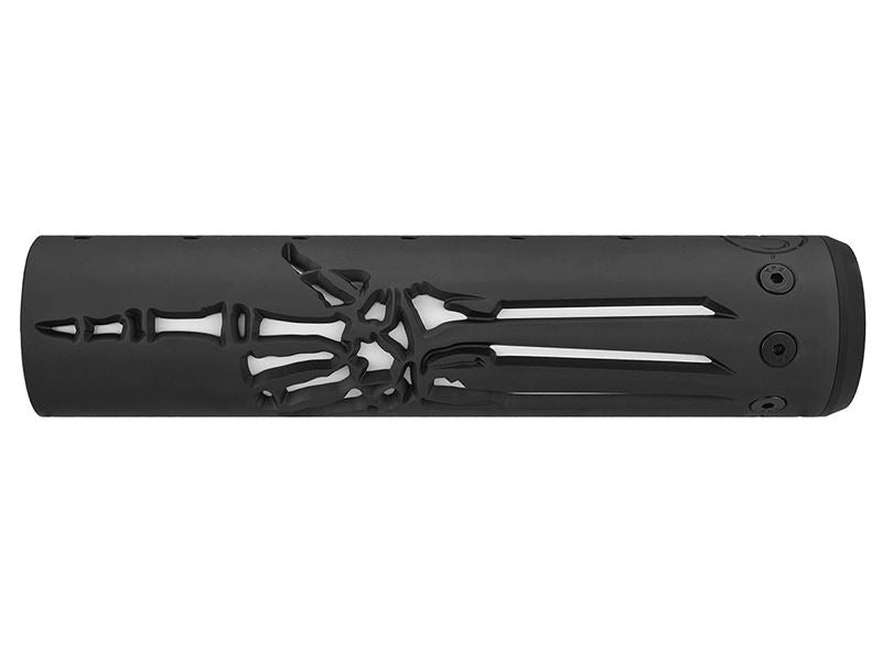 Unique ARs CNC Machined Skeleton Hand Handguard for AR15 Pattern Rifles (Black - 9" - With Airsoft Barrel Nut)