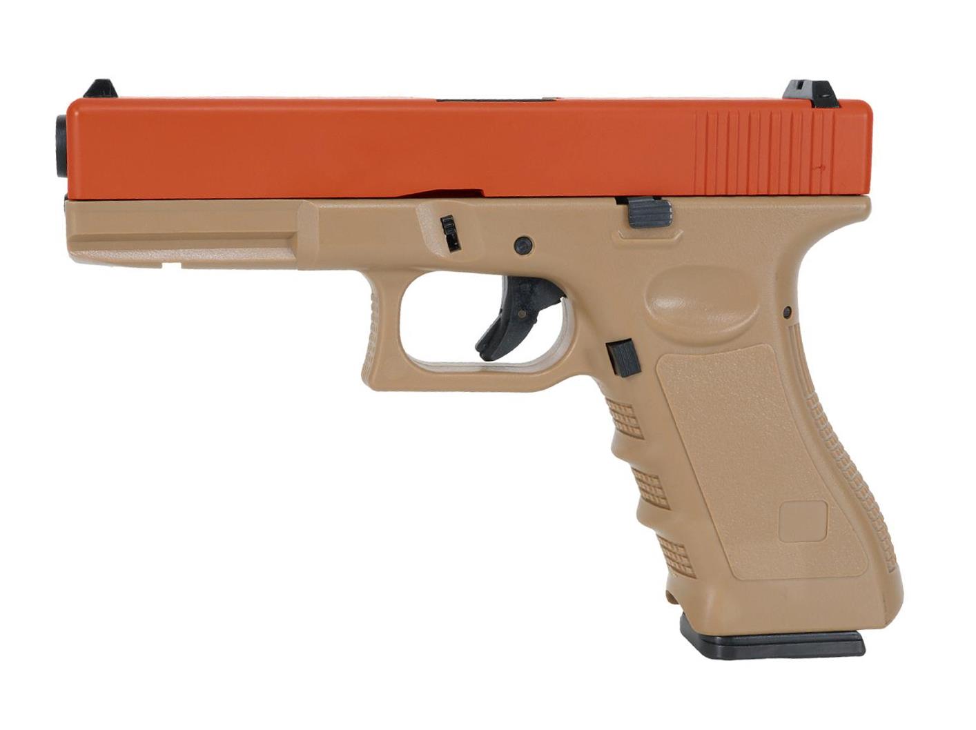 Huntsman Tactical H17 Gas Blowback Pistol (Metal Slide - Polymer Body - with Case - Red)