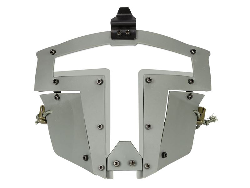 Big Foot Spartan Clear Glass Face Mask (Grey)