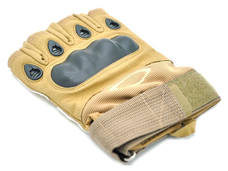 ACM Fingerless Gloves With Nuckle Protection (C:L/E:M - Tan)