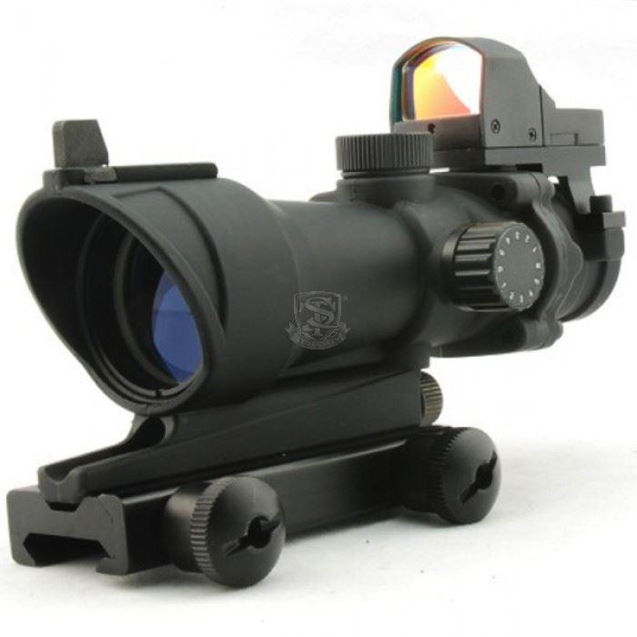 UFC ACOG 4?32 Scope Red/Green Reticle with Mini Reddot (Black) (UFC-JA-5320-BK)