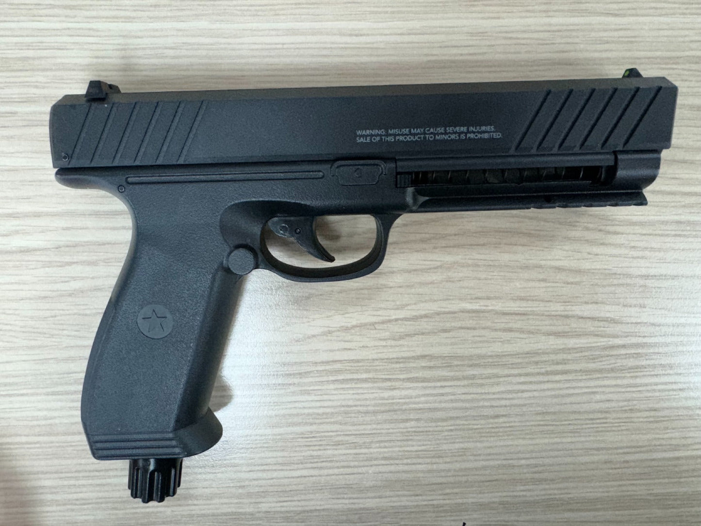 Borner PDW50 0.50 Paintball Pistol (Co2 Powered by Vesta Defense) (Black)