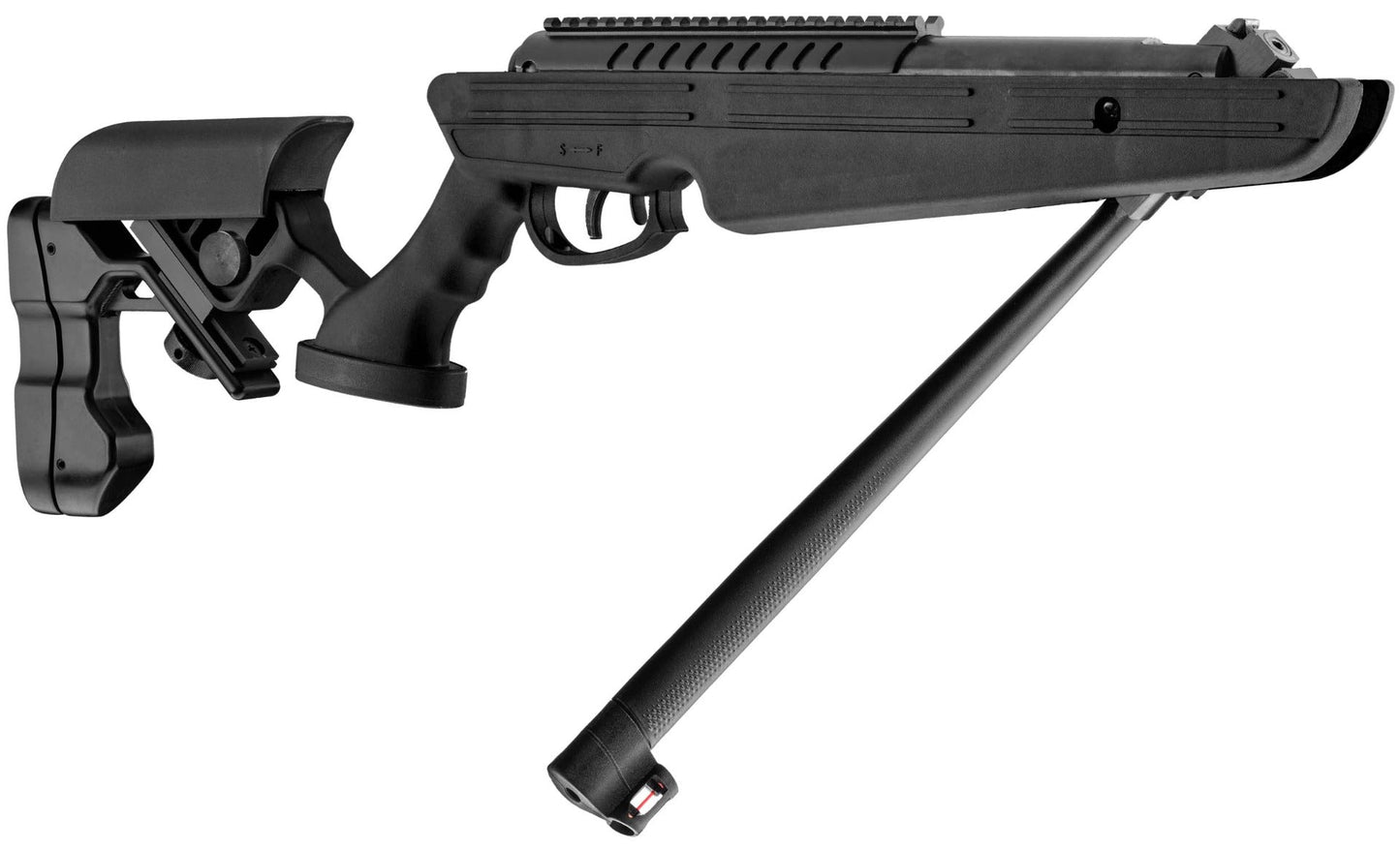 Bo Manufacture 4.5mm/.177 Quantico V2 Break Barrel Air Rifle (with 4x32 Scope - 16j - Black)