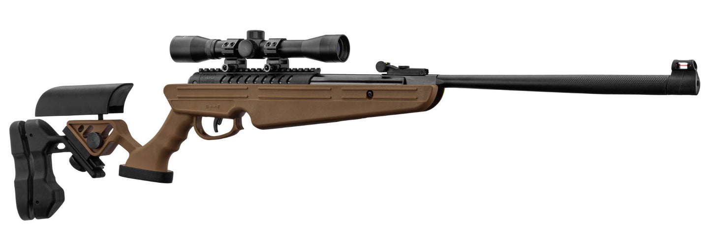 Bo Manufacture 4.5mm/.177 Quantico V2 Break Barrel Air Rifle (with 4x32 Scope - 16j - Brown)