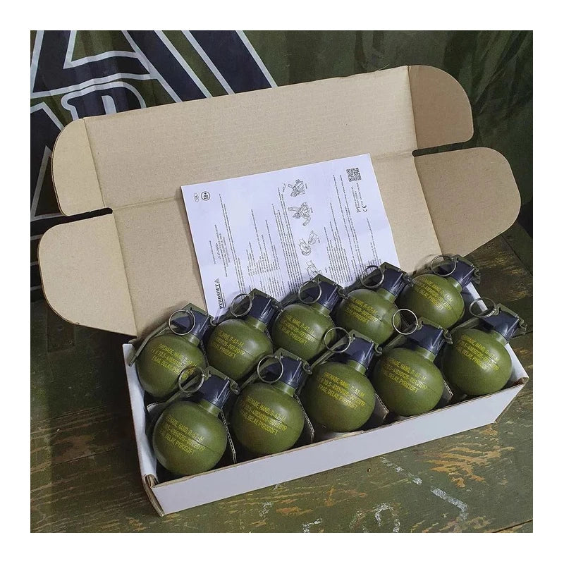 Pyrosoft Airsoft Hand Grenade P-67-G Nato (Peas - Pack of 10)