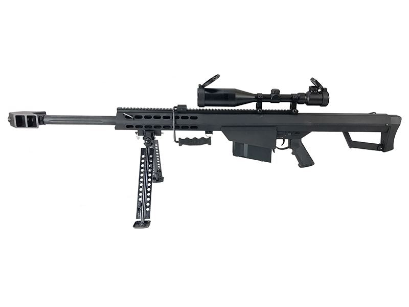 Snow Wolf M82A1 AEG Sniper Rifle Compact (with Hunter Scope and Bipod - Black - SW-01A-CQB)