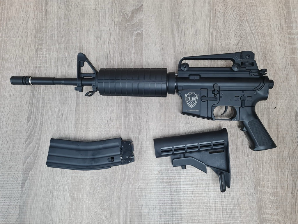 HellBoy M4 CO2 Tactical Air Rifle (Black - 4.5mm/.177)