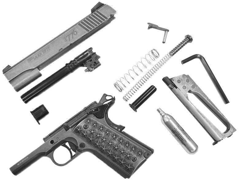 Sig Sauer 1911 "We The People" 4.5mm/.177 CO2 Blowback Air Pistol - Distressed Finish