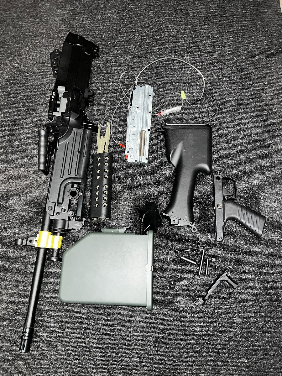 A&K M249 MK2 with Sound Control Drum Magazine - in bits/possibly missing bits
