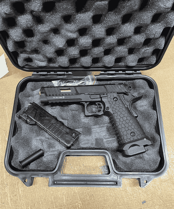 Boneyard - Jag Precision x Taran Tactical International Licensed JW3 Combat Master Gas Blowback Pistol (TTI - Full Metal - Black)