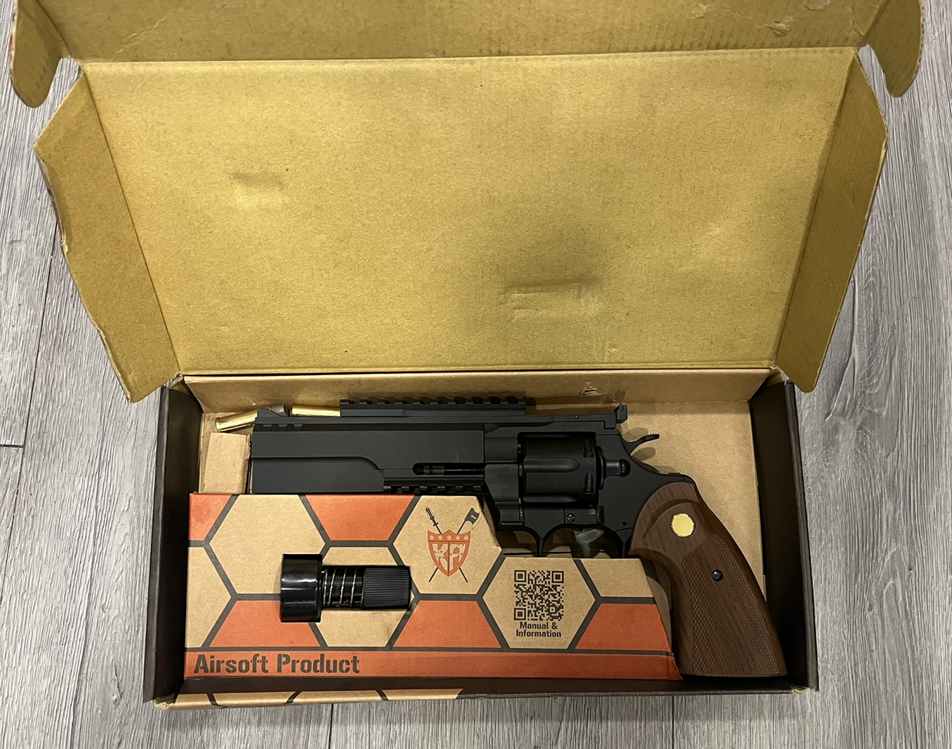 Boneyard - King Arms 357 Evil Gas Revolver (Full Metal - KA-PG-04-GAS)