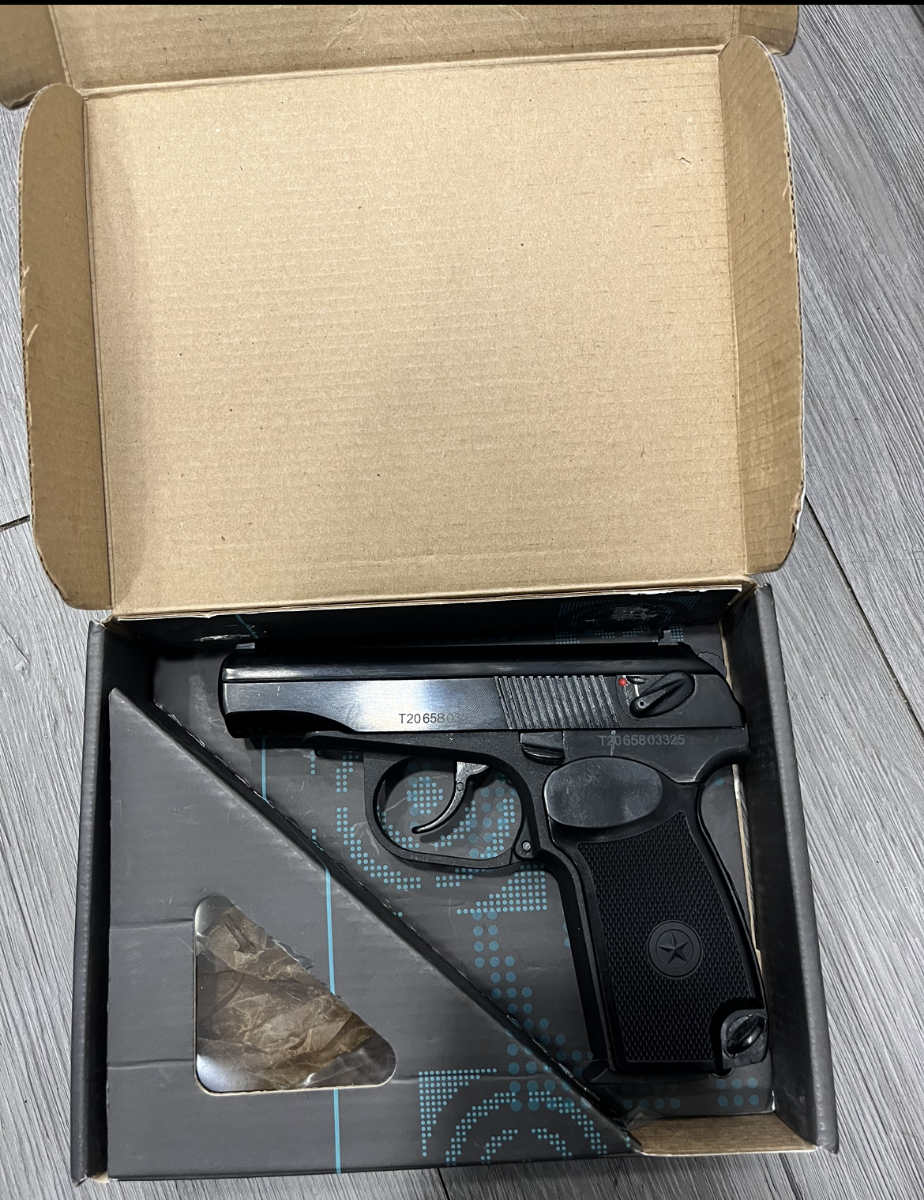 Boneyard - Baikal 4.5mm/.177 MP-658K Blowback Pistol (Full Metal - Brown Grip)