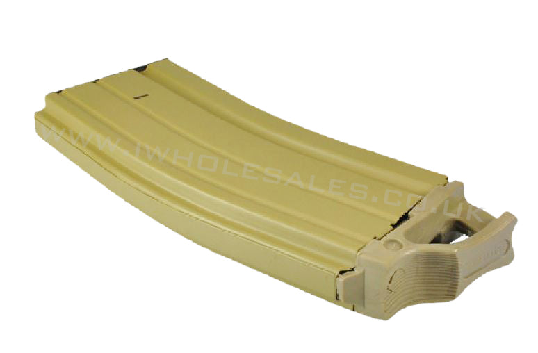 330rd Hi-Cap Magazine for Marui M4 / M16 AEG with Pull - TAN (618-1 - MAG-B618-1-TAN)