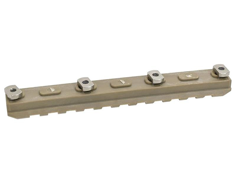 Ares Amoeba 5.0" M-Lok Key Rail System (2pcs - ABS - AM-ML-R-006-DE - Tan)