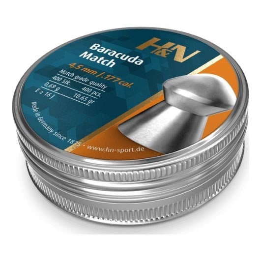 H&N Baracuda Match (4.5mm/.177 Pellets - 400 Rounds)
