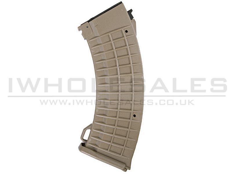 Battleaxe Mid-Cap Magazine AK Waffle 110 Rounds (B18B - Tan)