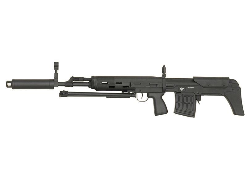 JG SVU Bullpup Sniper Rifle with Bipod (Full Metal - Black - SVU)