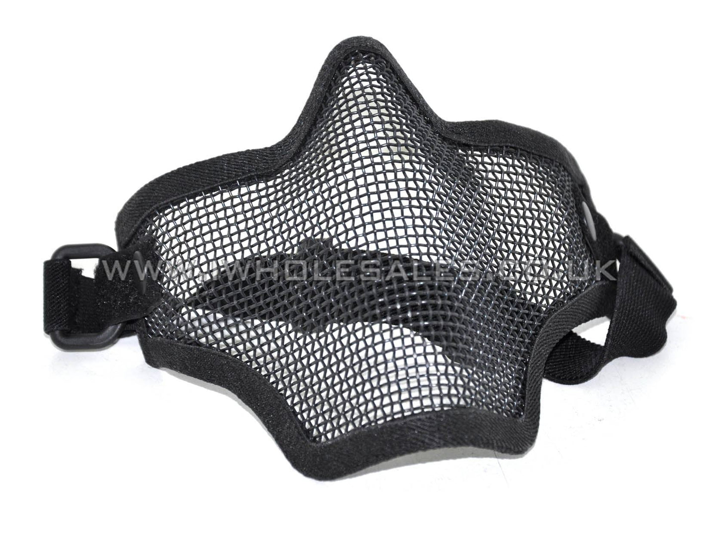 ACM V1 Strike Steel Half Face Mask (One Belt Version - Black)
