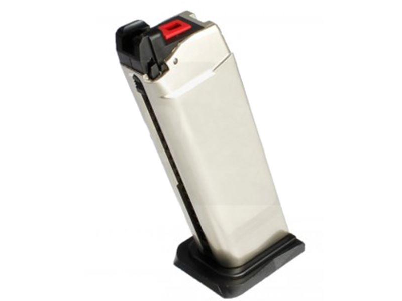 Armorer Works Custom Hex-Cut Gas Magazine (AW-VXMG02 - 25 Rounds -Silver)