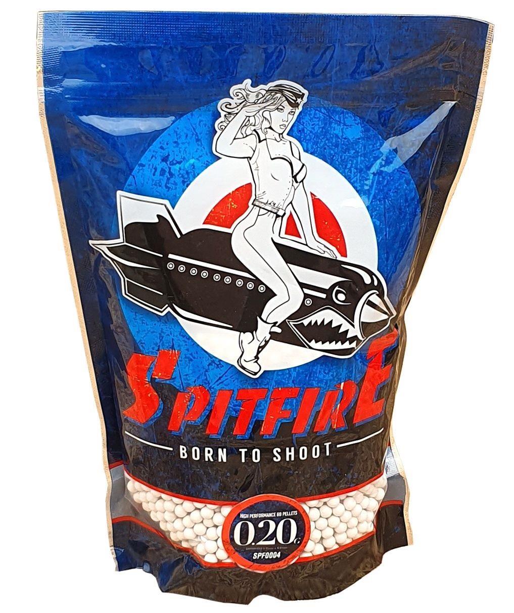 Spitfire 0.20g BB Pellets (1 Kilo - 5000 Rounds - White)