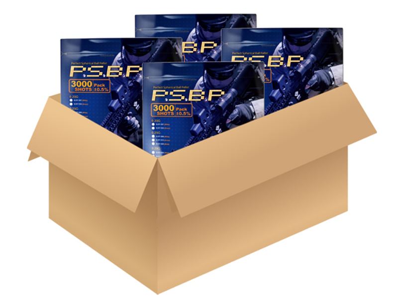 G&G P.S.B.P. 0.25g BB's (3000) (G-07-108) (1 Carton = 18 Bags)