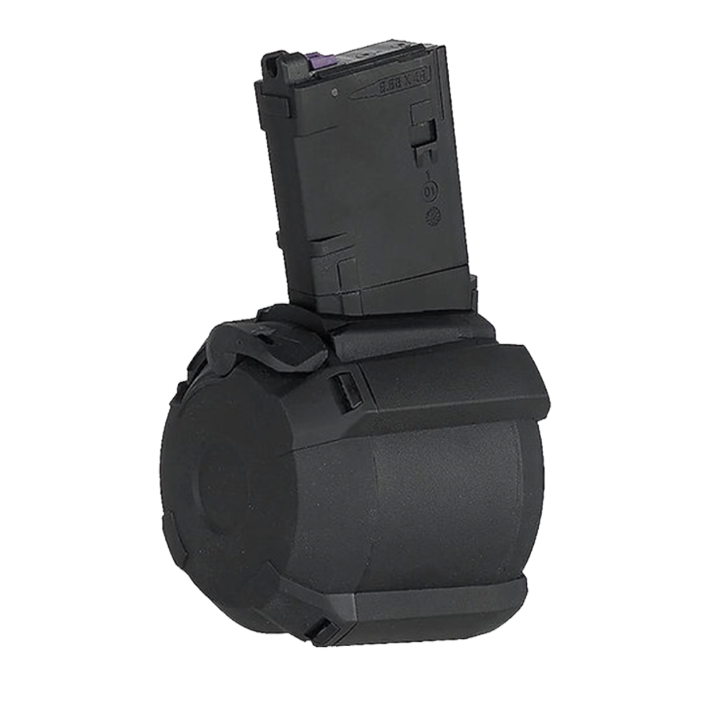 Cyma MWS D500 Gas/HPA 500 Rds Drum Magazine for M4 MWS System Rifles