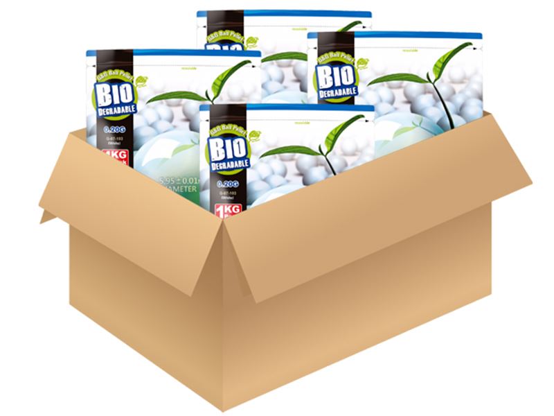 G&G Competition Grade Bio. 0.20g BB's (5000 - 1 Kilo) (G-07-103) (1 Carton = 12 Bags)