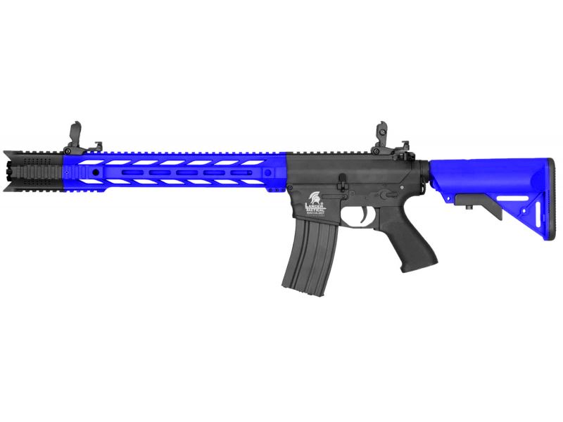 Lancer Tactical M4 LT-25 Gen 2 Interceptor RIS Carbine AEG Rifle (Inc. Battery and Smart Charger - BLUE)