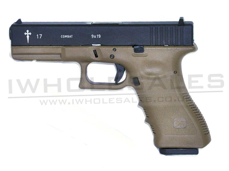 Stark Arms Combat (Gas Blow Back - BK Metal Slide - Tan Frame - EG3-S17-OD01)