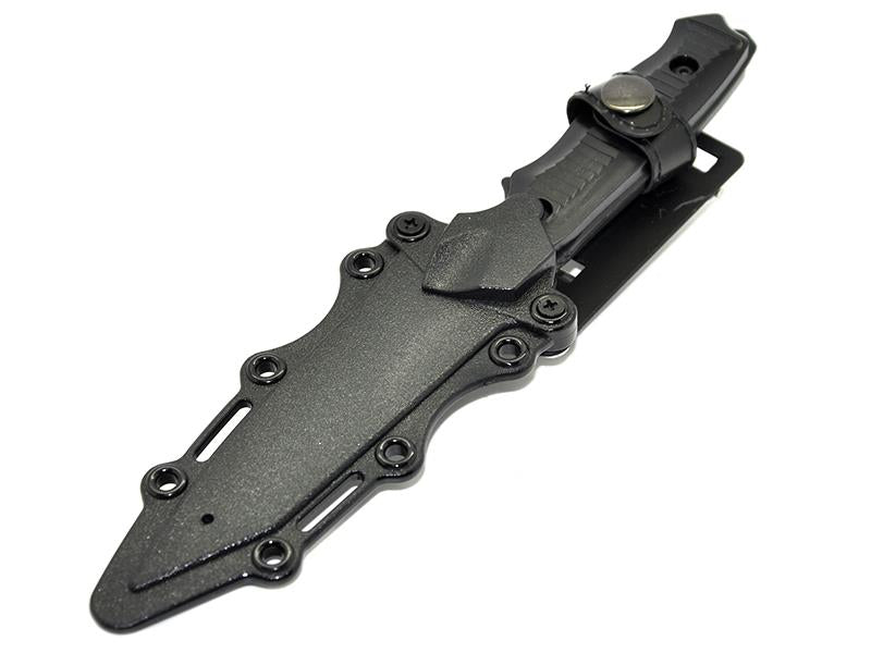 Rubber Knife with Hard Holster (Black)