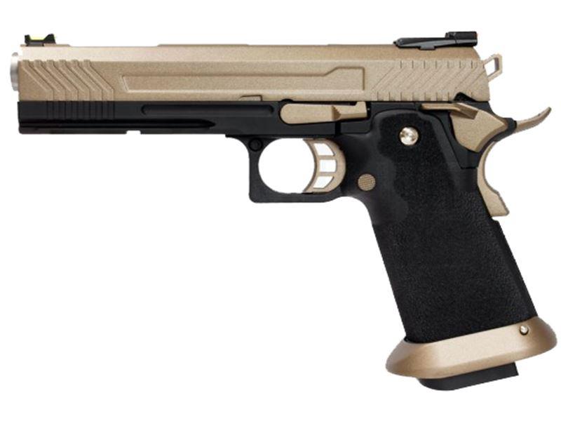 Armorer Works Custom Hi-Capa GBBP (Full FDE Slide - Black Frame - AW-HX1103)