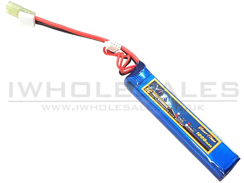 ACM 11.1V 1000mAh 15C+ Continuous Discharge Lipo Battery
