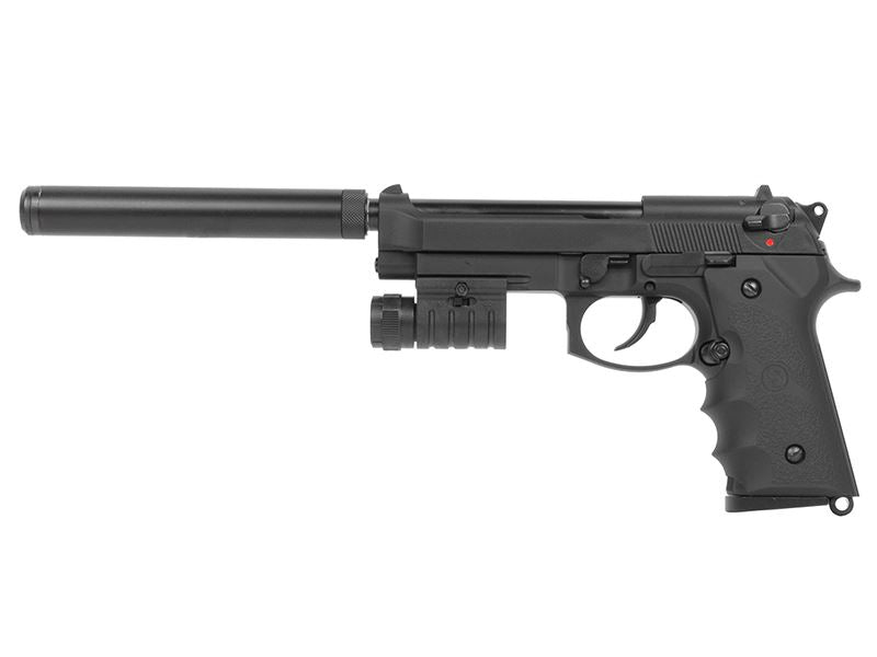 KJWorks LS9/M9 GBBP with Suppressor (Black)