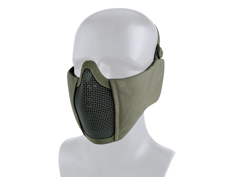 Big Foot Tactical Mesh Half Face Mask (With Ear Protection - OD)
