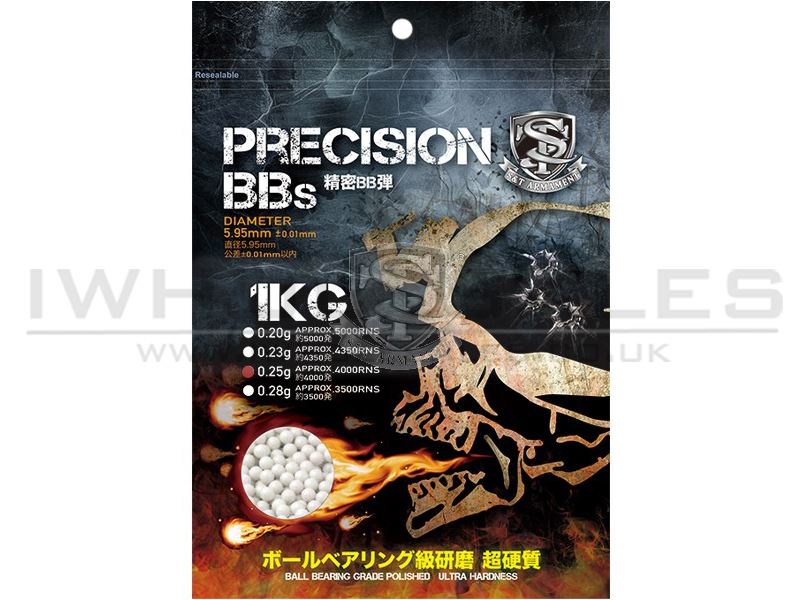 S&T Fire Skull BB's 0.25g (White - 1 Kilo - 4000 Rounds)