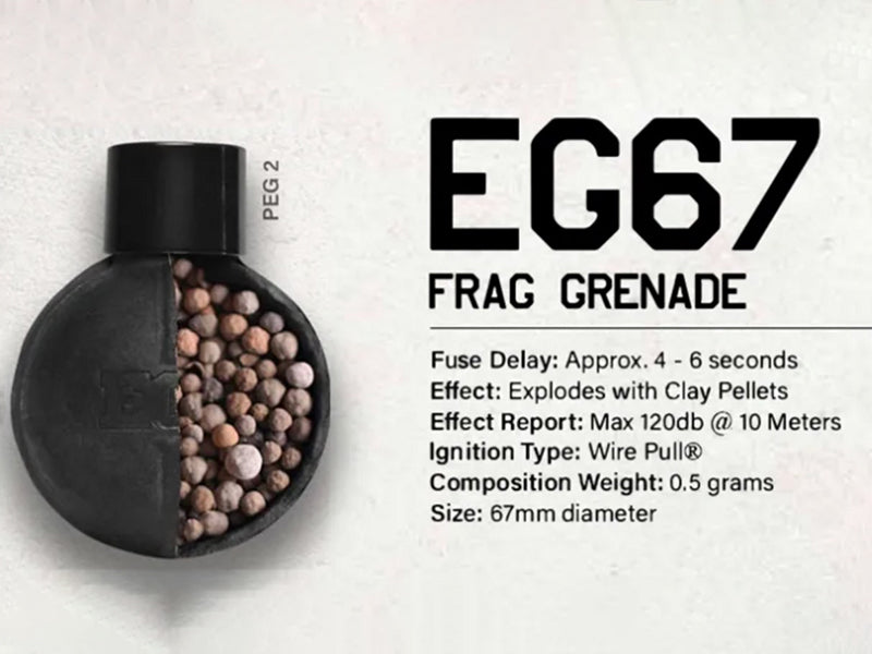 Enola Gaye EG67 Frag Grenade (EG67 - Black)