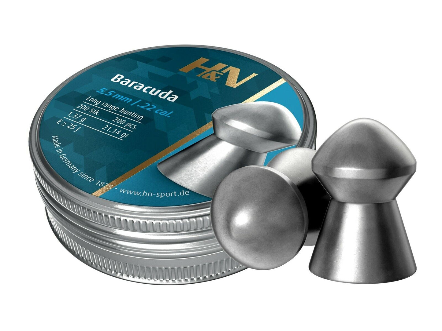 H&N Baracuda (5.5mm/.22 Pellets - 200 Rounds)