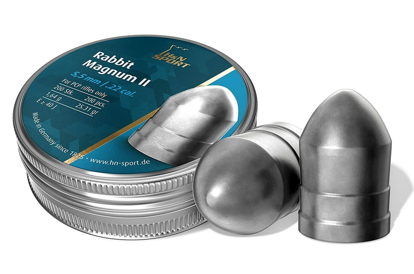 H&N Rabbit Magnum II (5.5mm/.22 Pellets - 200 Rounds)