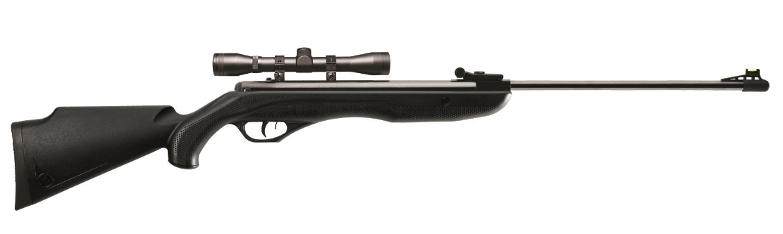 Crosman .177/4.5mm Phantom Sniper Rifle with CenterPoint 4x32mm Scope (Black - Spring Powered)