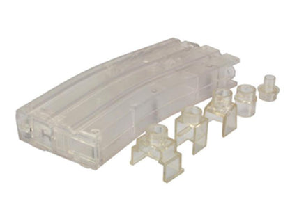 Battleaxe M4 Speedloader 200 Rounds with 7 Front Extensions (White - B20)
